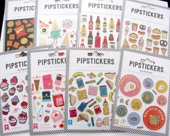 Pipsticks Sticker Sheet Cupcake Brunch PB Cheese Ice Cream Cupcake – You Choose