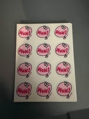 Vintage TREND Scratch and Sniff Stickers Loose / Full Sheet Of 12 «Wow!»