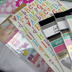 Craft Lot Journal Supplies Washi Hanger Tape Stamps Stickers Stencils Punches