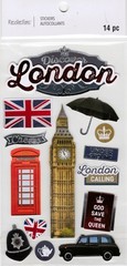 London, 3D scrapbook stickers, 4×7″ – Recollections #665807