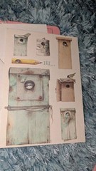 Vintage Hallmark Marjolein Bastin Greeting Card And Ad Birdhouse Birds Hi