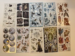Lady Knights, People, And Animals Sticker Set, 38 Sheets, Stickiiclub/Pipsticks