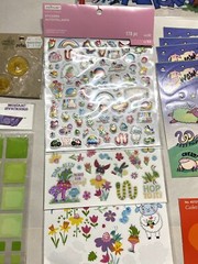 Large lot of Stickers for Scrapbooking and Crafts- what you see is what you get
