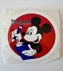 Assorted 7 Sticker & Magnet Lot Mickey Mouse Hipster Guinea Pig Cartoon Spaniel