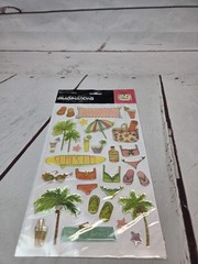 Assorted Brands Stickers And Charms Lot Vacation Tropical Beach Summer 2000s NEW
