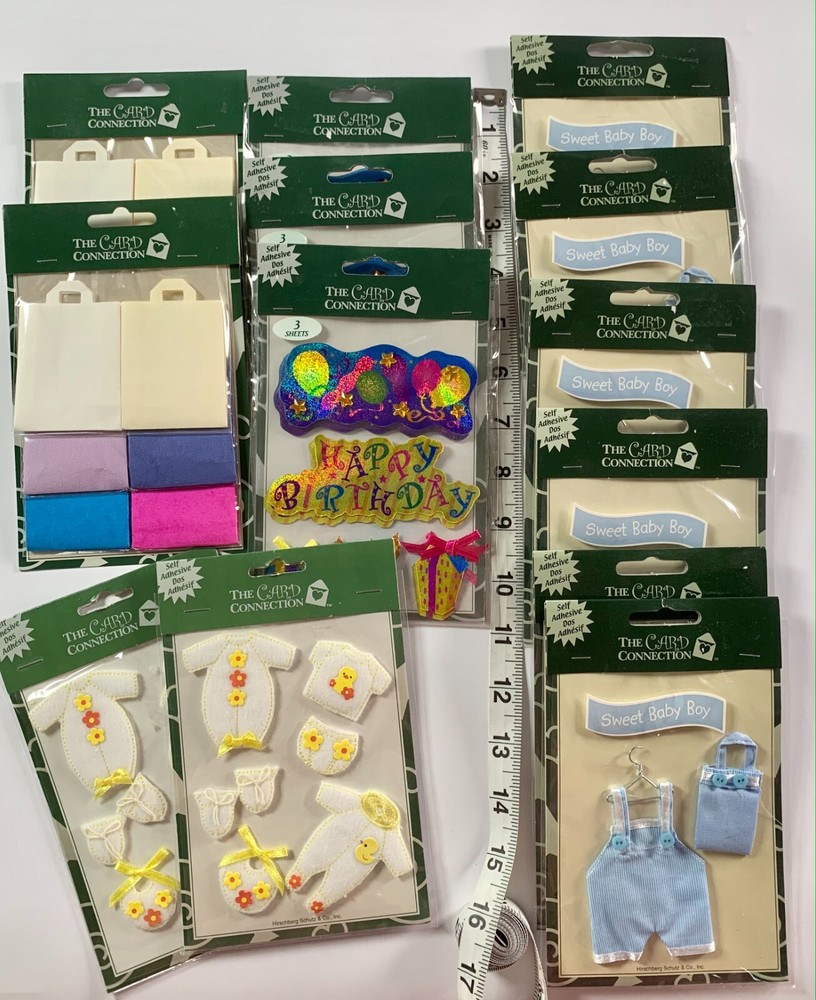 The Card Connection Stickers Accents for Crafts Scrapbooking Lot of 13 New