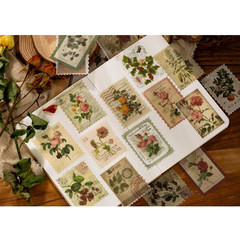 Vintage Scrapbook Washi Stickers Set 180Pcs Plant Old Modern Times Forest Animal