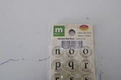 Making Memories Details Alphabet Medium Black Page Pebbles Scrapbooking Crafts