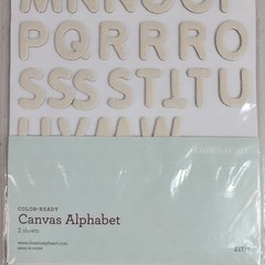 Close to My Heart Canvas Alphabet 2 Sheets Color Ready Scrapbook Z1777 NEW