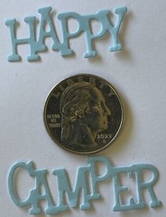 HAPPY CAMPER Die-Cut Set(6pc) Travel Trailer•Roadtrip•Family •Friends•Vacation•