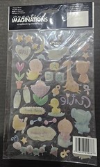 Creative Imaginations Epoxy Stickers Oh Baby, Cutie, Love by David Walker