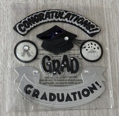 «Graduation» 2 Packs Scrapbook Papercraft EK Success Jollee 16 Pieces & numbers