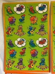 3 Sheets VINTAGE AGC, Inc FROGS and ANTS Picnic Relaxing Summer Activity’s