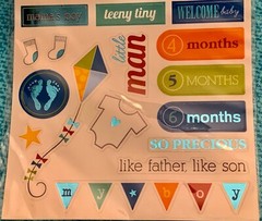 MambiSticks scrapbooking Baby Boy stickers «Bundle of Joy» (33 pcs) NEW!