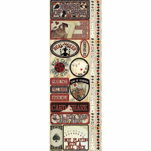 Signature Series 2012 Cardstock Combo Stickers 4.25″X12″-House Of Cards
