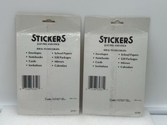 Vintage Autumn Themed Stickers Set Of 2 Sealed 36 Count Packages Eureka