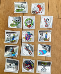 Vintage 80s Sticker Lot: Restored Foil Mylar Disney 101 Dalmatians Stickers READ