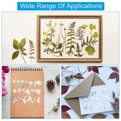 PATIKIL Transparent Flower Vinyl Stickers, 80 Sheet Waterproof PET Blue