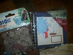 Prima Flowers Mosaic Magic Ceramic Tiles Sock Craft Lot Santas Mini Scrapbook +