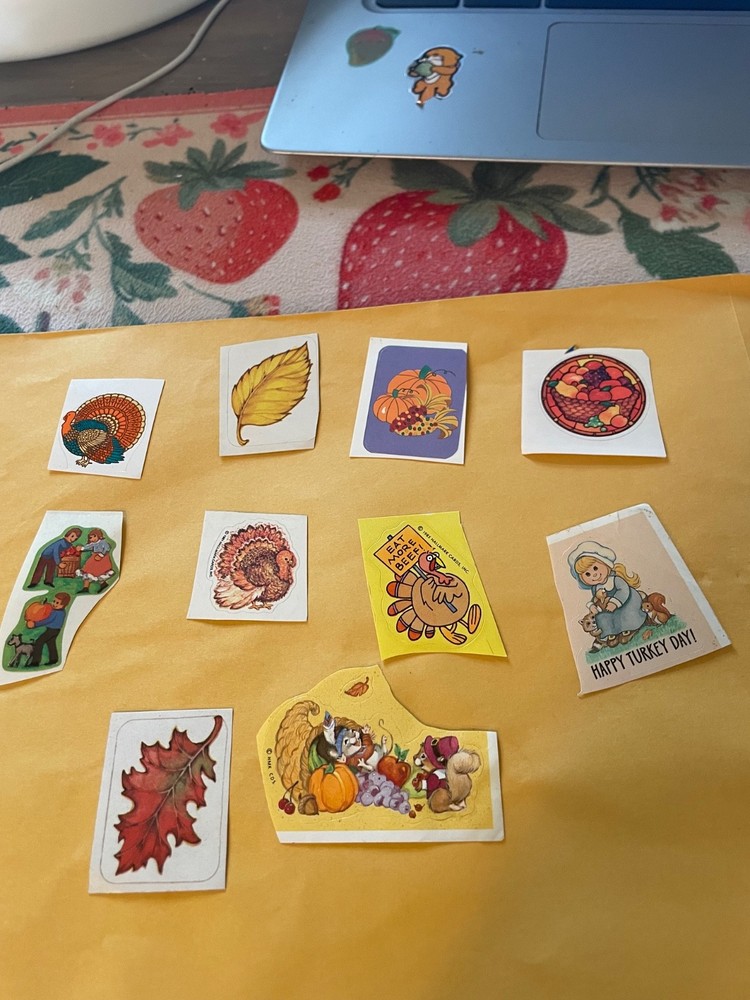 Vintage Thanksgiving/ Fall Stickers