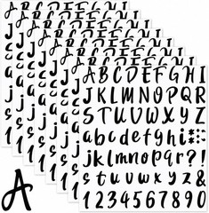 576 Pcs Waterproof Vinyl Letter & Number Sticker Set for Back to School Décor