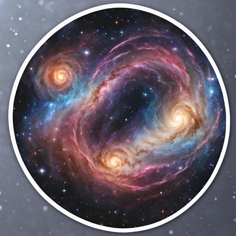 Spiral Galaxy Sticker 3×3”