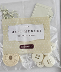 Close To My Heart Mini-Medley Colonial White Z1276 Embellishment Kit – New