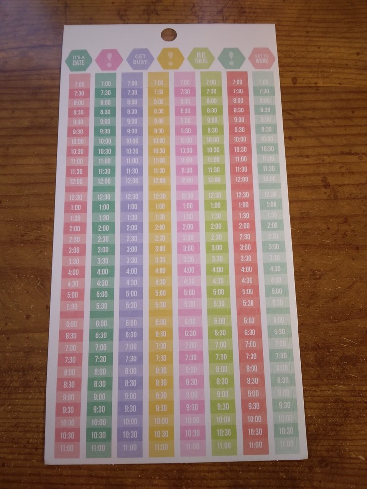 Happy Planner Time of day Clock times Stickers MAMBI 276747