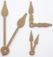{18} *CLOCK HANDS* VARIETY Raw Bare Chipboard Die Cuts