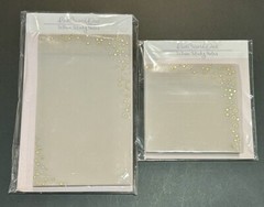 Set of 2 Rose Colored Daze Gold Stars Vellum Sticky Notes *New In Package*