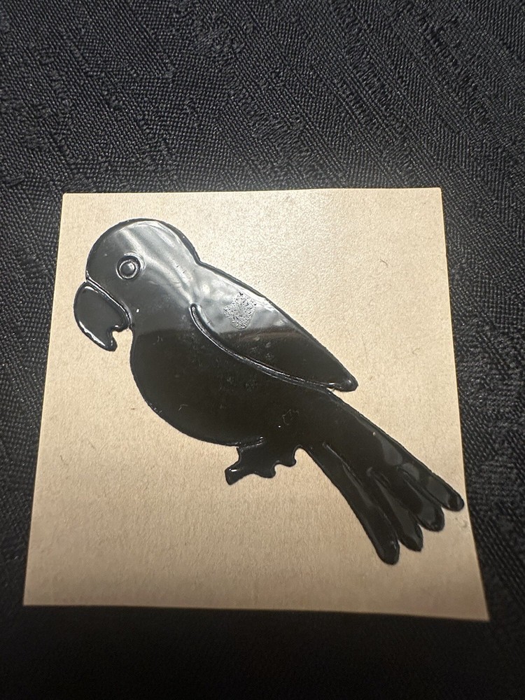 Rare Vintage 80s Mystik Oilies Oilie Oily Oilly Bird Parrot Touch Sticker 1980s