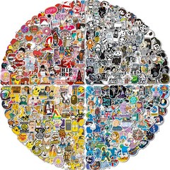 Stickers Pack 400 PCS Cool Stickers Decals Random Sticker