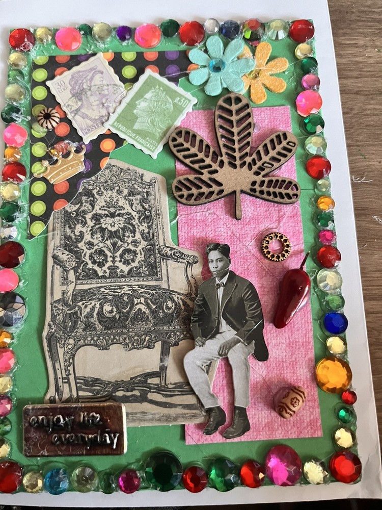 Memory Lane! 5 Vintage Junk Journal Ephemera Cards With Envelopes. Repurpose
