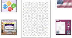 Self-Adhesive Color Coding Round Labels – 250 Sheets