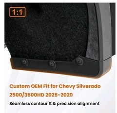 Mud Flap Delete Fit for Chevy Silverado 2500/3500 2020-2025,ABS No-Drill Mud …