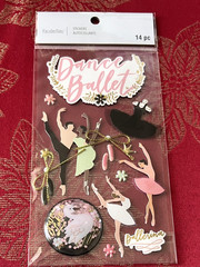 RARE & AWESOME BALLET DANCE BALLERINA RECOLLECTIONS 3D STICKERS
