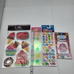 Fun Scrapbook Sticker Lot New Food Candy Sweets Ice Cream