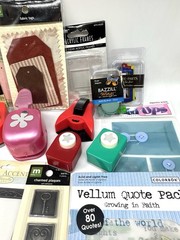 Scrapbooking Crafting supplies Mixed Lot. New And Used Items.(B)