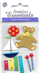 Baby Toys Toddler Teddy Bear Ball Sailboat Xylophone Play Sandylion Stickers