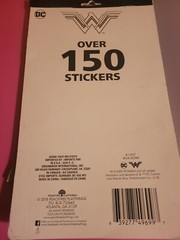 WONDER WOMAN sticker book 150 puffy, glitter, foil, glossy stickers 4 sheets NEW