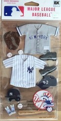 EK Success NY Yankees Stickers Baseball Licensed MLB Scrapbooking
