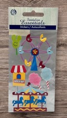 Amusement Park Ferris Merry Go-Round Carousel Cotton Candy Sandylion Stickers