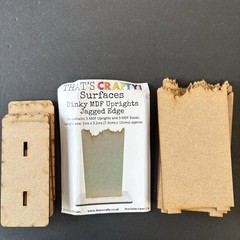 That’s Crafty Dinky Jagged Edge Chipboard MDF Collage Mixed Media Set of 5