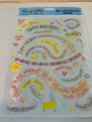 CREATIVE IMAGINATIONS 3D EPOXY STICKERS OH BABY NEW BORN BIRTHDAY #2