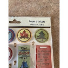 Adornit Carolees Creations Outdoor Goodies Foam Stickers Camping Scrapbook New