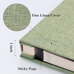 Vienrose Large Self-Adhesive Photo Album Linen Scrapbook 40 Pages 4×6 8×10 DIY