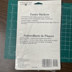 VTG American Greetings •Forget Me Not• Easter Glitter Stickers 2 Sheets AGC