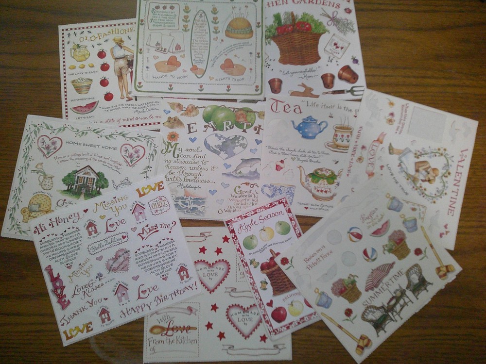 Variety Lot Of Susan Branch Sticker Sheets – All Pictured