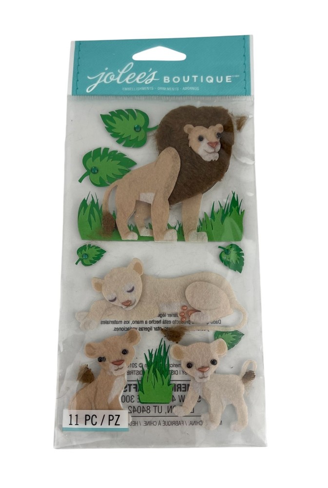 Jolee’s Boutique 3D Dimensional Stickers You Choose Zoo Animals Safari ETC