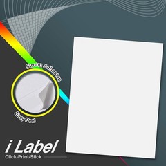 Effortless Peeling 8.5×11 Full Sheet Sticker Labels – 100 Pack for All Printers